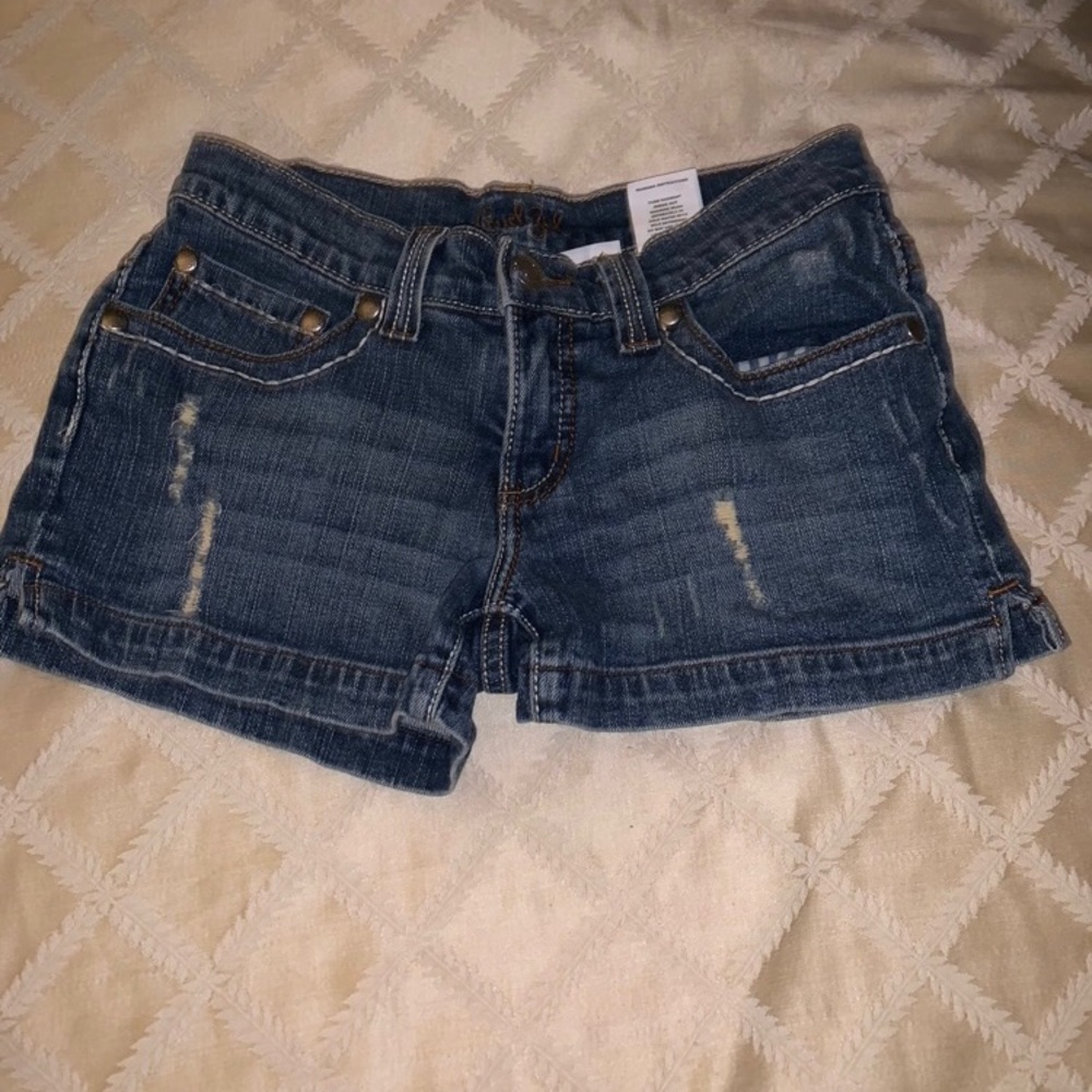 Cruel girl distressed denim shorts in style Shelly